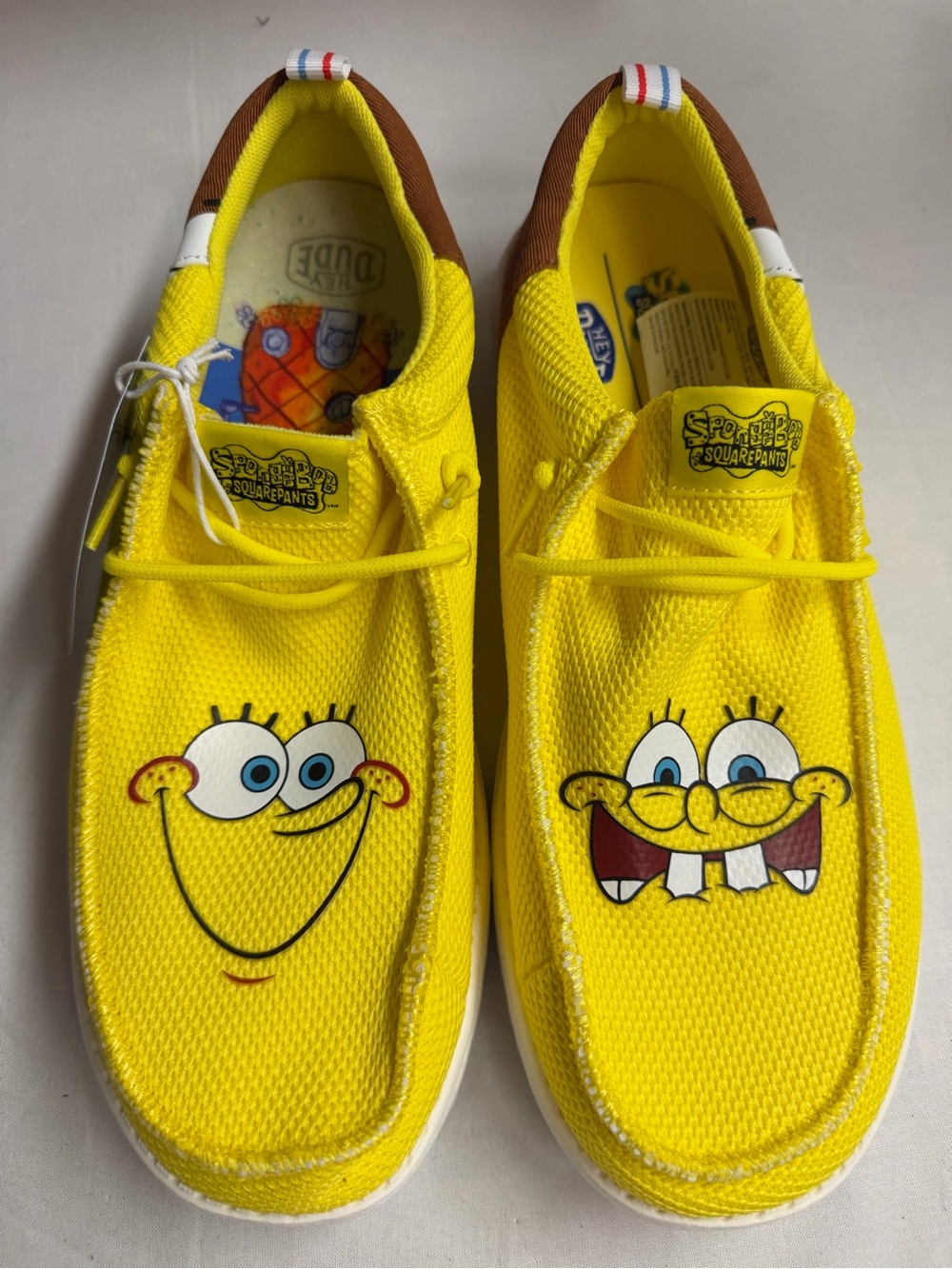 Yellow SpongeBob Character Slip-On Shoes